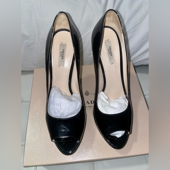 PRADA Peep-Toe Heels - Picture 1 of 6
